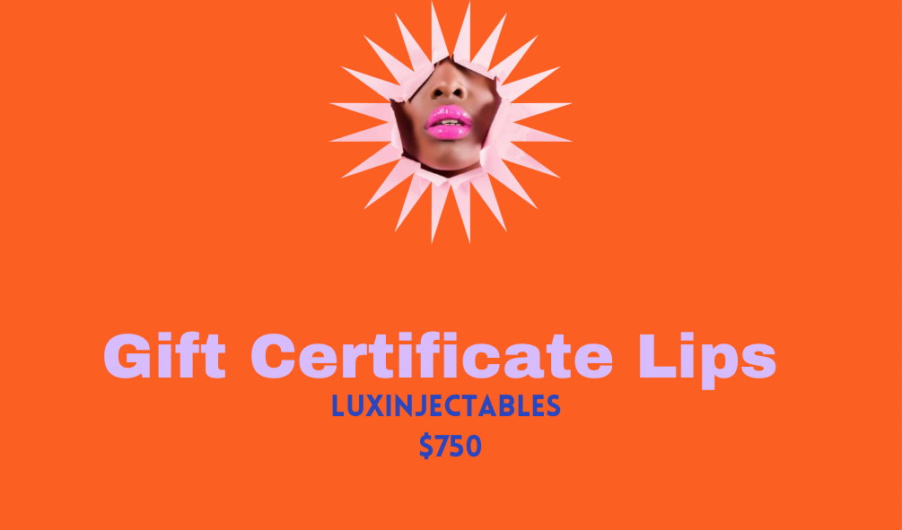 Gift certificate for lips